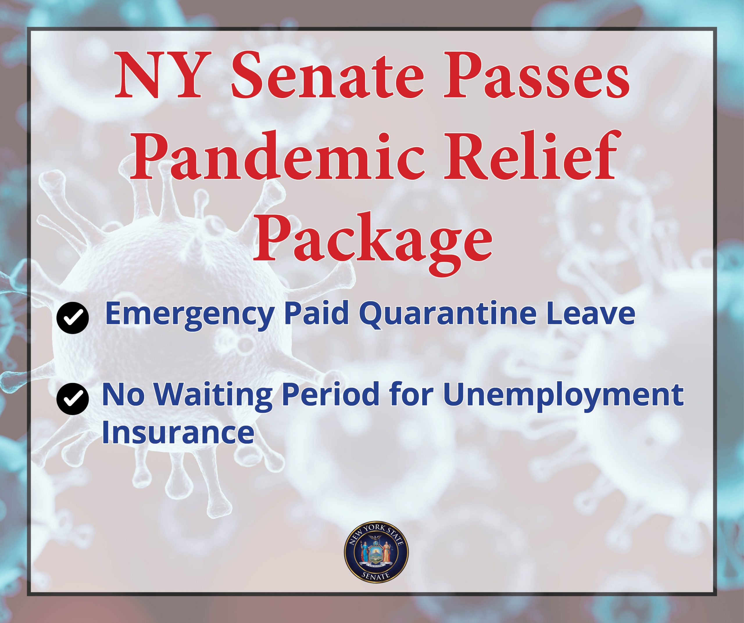 NY Senate Steps Up For Workers Impacted By The Coronavirus Pandemic ...